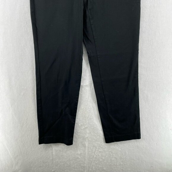 Kenneth Cole Pants Women's Sz 33x30 Black High-Rise Straight Flat Front Stretch - Picture 8 of 11
